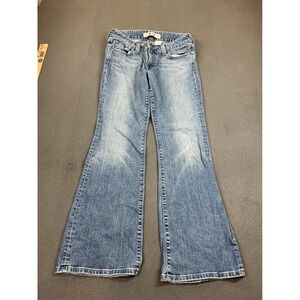 Gap Curvy Flare Jeans Womens 8 Blue Medium Wash Ankle Stretch Denim retro y2k